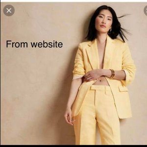 Banana Republic Women's Islet Blazer Soft Yellow